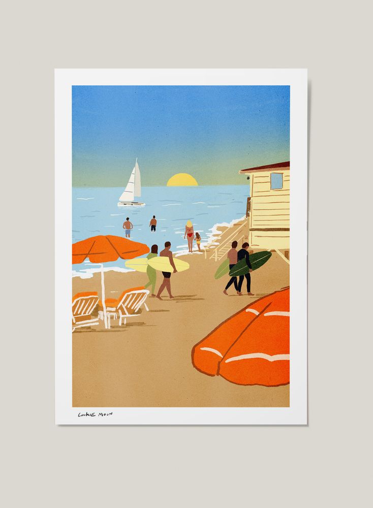Orange Sunbeds